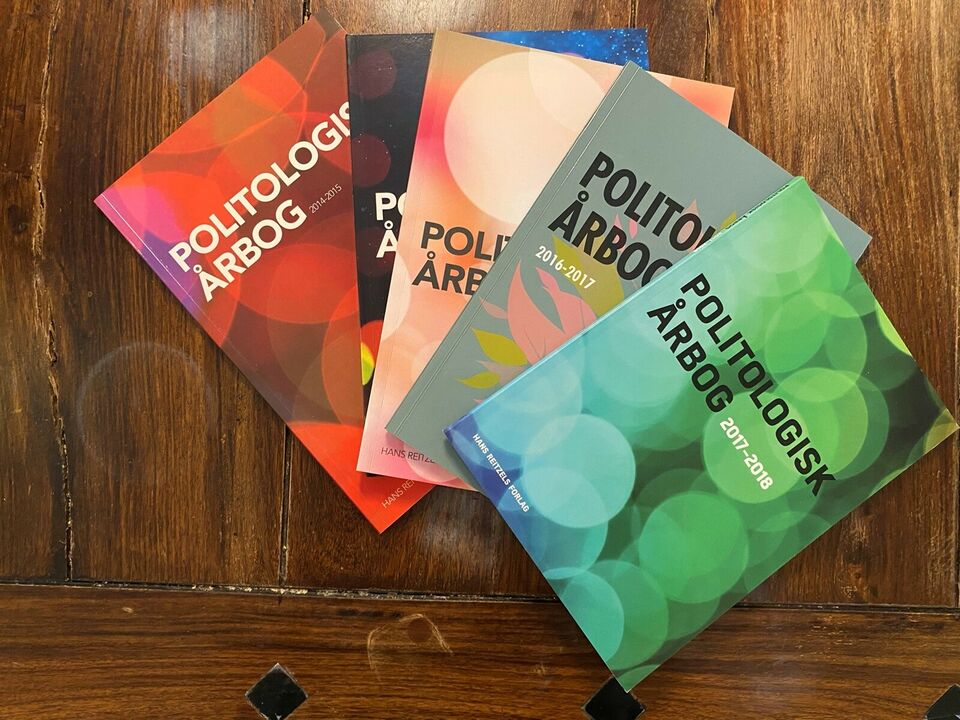 Politologisk årsbog (5 stk) fra 2014 - 2018