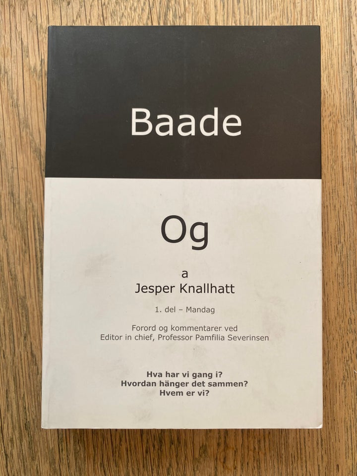 Bde - og- Mandag, Jesper Knallhatt, emne: anden kategori